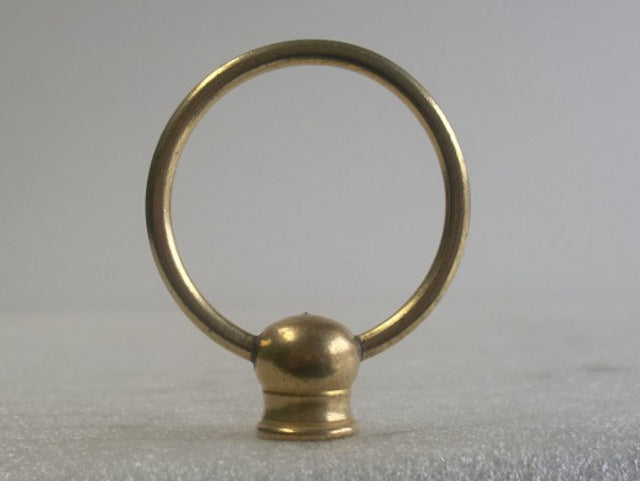 Burnished & Lacquered Brass Loop Tapped 1/8 IPS – My Lamp Parts
