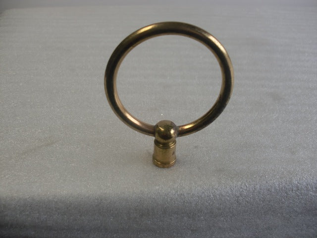 Unfinished Brass Loop Tapped 1/4-27"