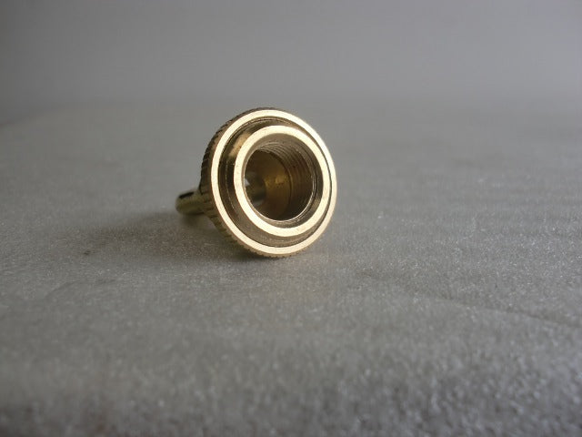 Unfinished Screw Collar with a Ring and 3/8 IPS Thread