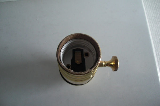 3-WayTurn Knob Socket w/Rmvbl Knb - L.S.S.-Brass