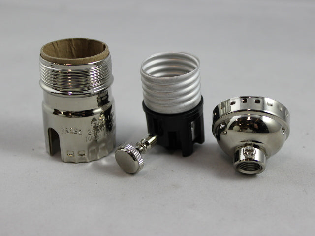 Nickel Plated Heavy Shell Turn Knob Socket with UNO thread