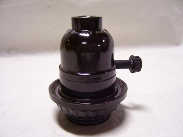 Phenolic Shell Lamp Holder with 1/4 IP threading- 1 way – My Lamp Parts