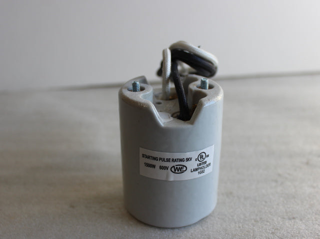 Mogul Base Keyless Porcelain Socket with Leads