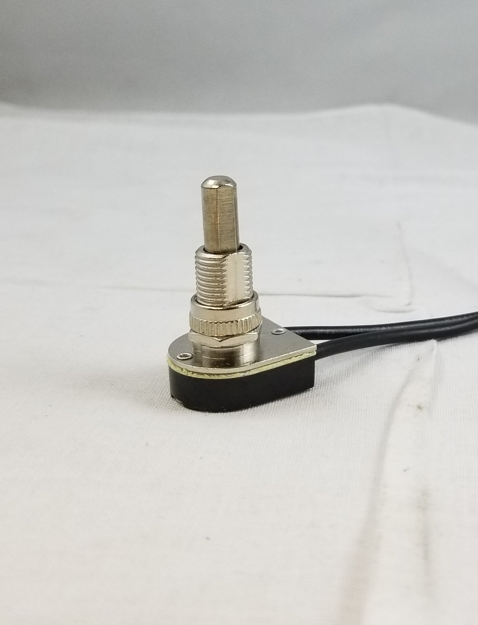 Push Button Switch - 5/8" Shank - Nickel Plated