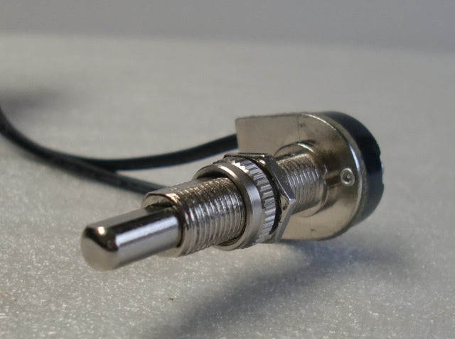 Nickel Push Button Switch with a 1-1/2" Shank