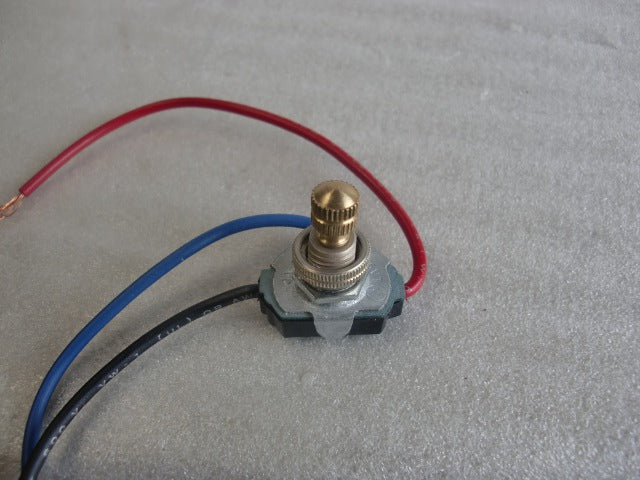 3-Way Brass Leviton Rotary Switch with a Non-Removable Knob