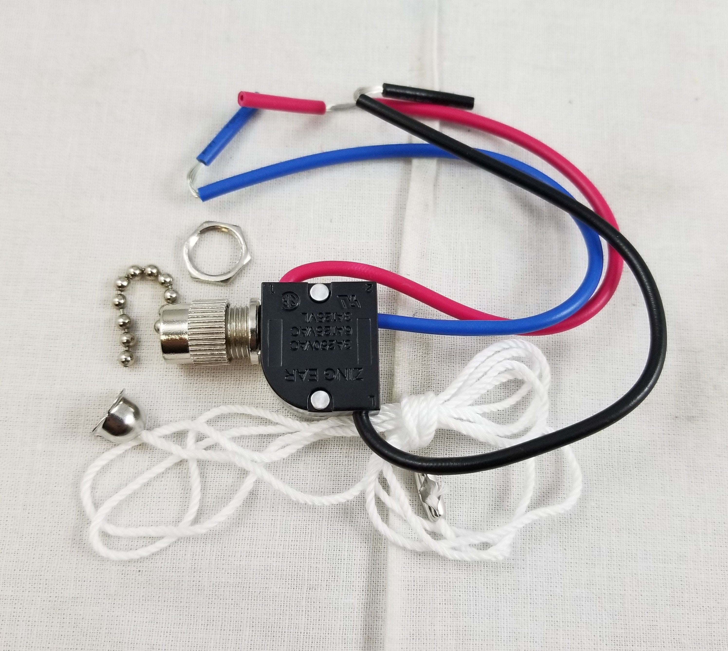 Decorative pull cord switch discount