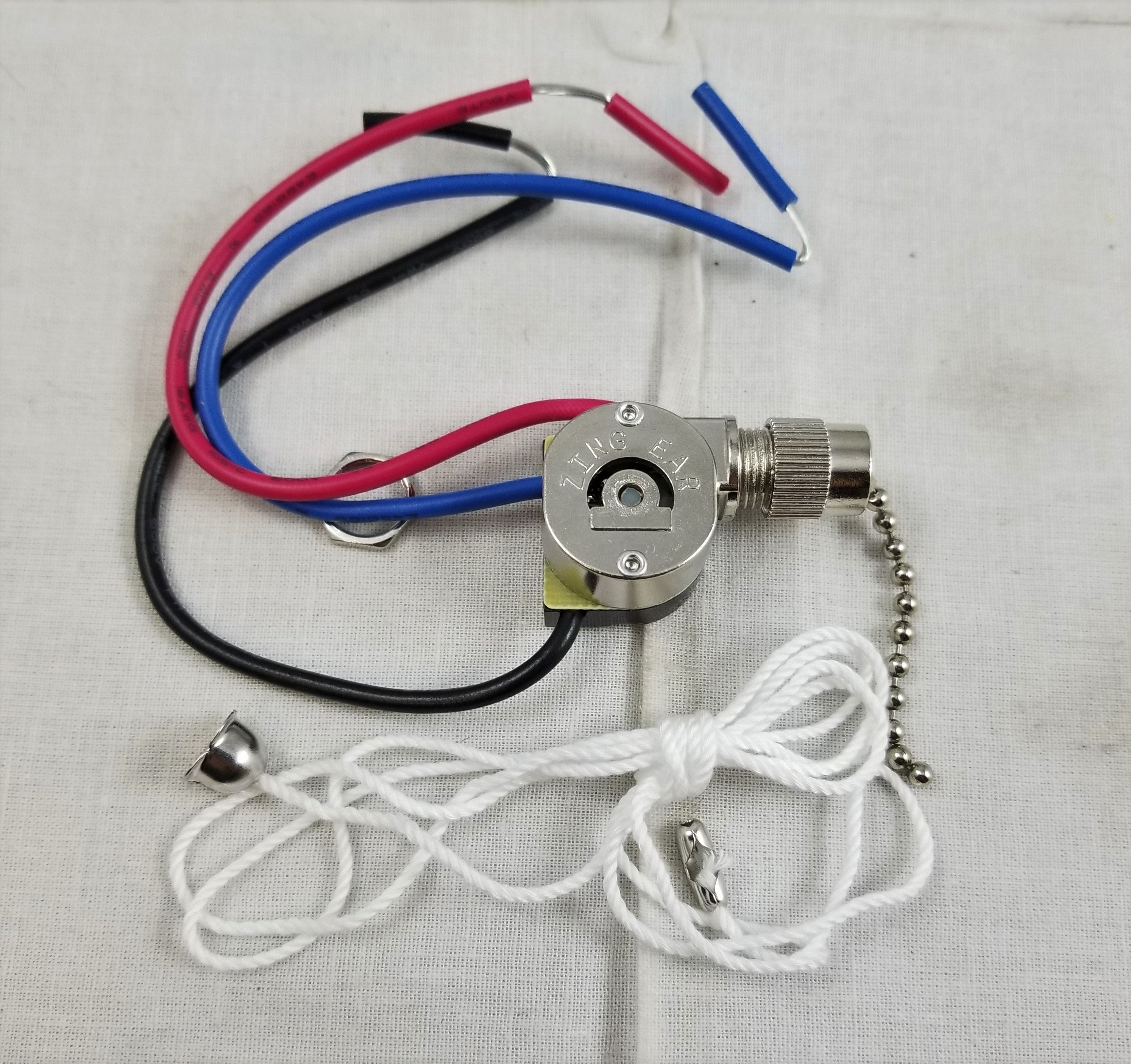 Compact 3-Way Pull Chain Switch