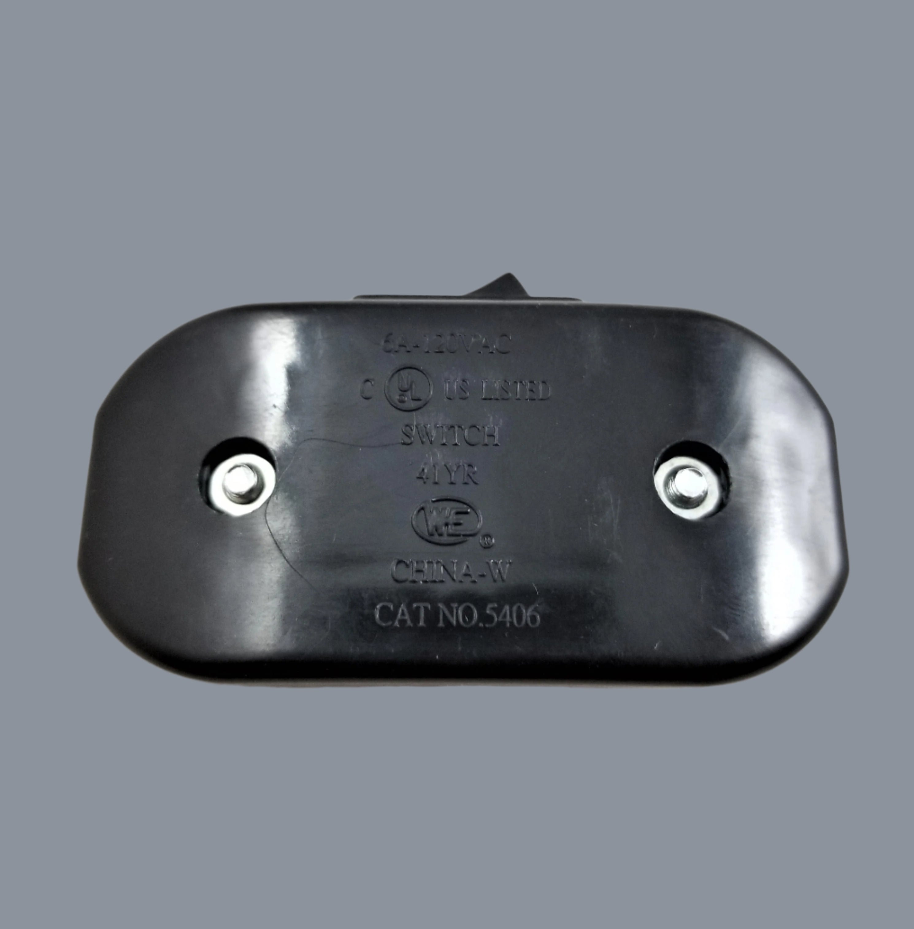 Bakelite Cord Switch - Black - 1-1/4" x 2-1/2