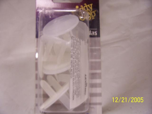 Clear Safety Caps for 2-Wire Outlet,6pcs.a Package
