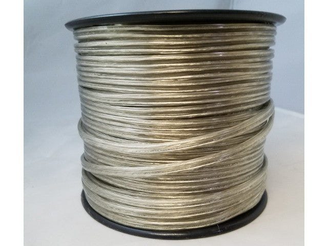 Plastic Parallel Lamp Cord - Silver - No.18 250ft spool