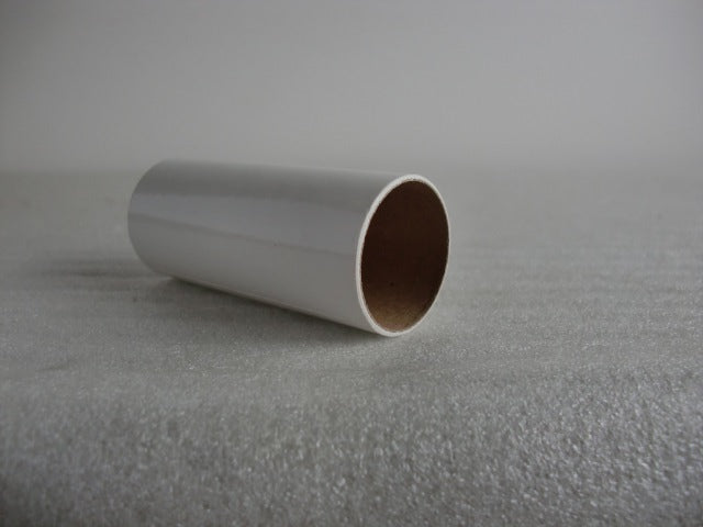Glossy White Hue Paper Candle Cover - 3 inches tall