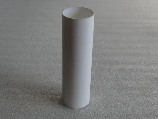 4-1/4" White Plastic Candle Cover