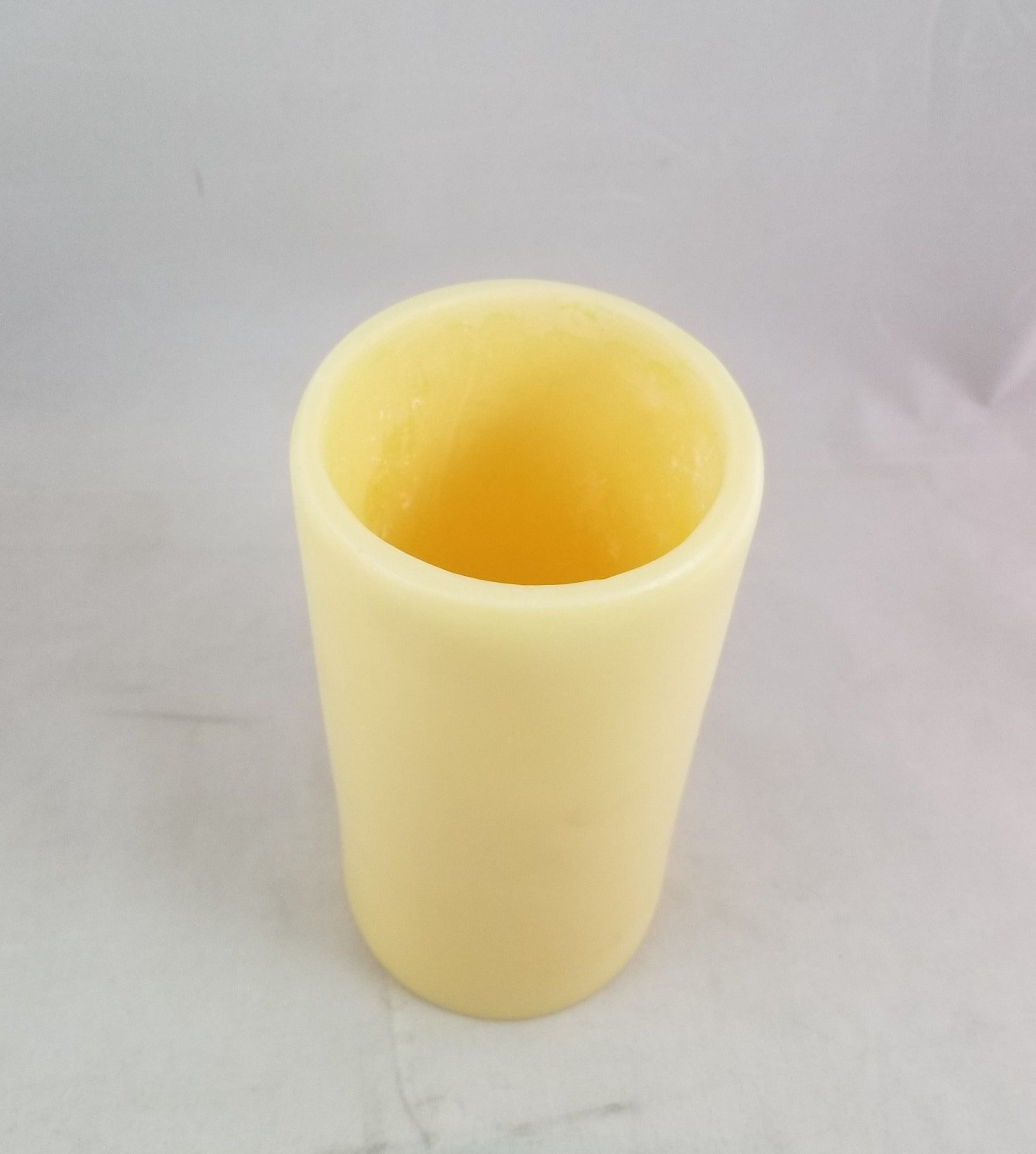 Smooth ivory "candle" - 3 inches wide, 6 inches tall