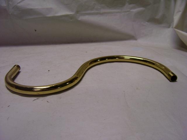 Brass Fixture Arm - Unfinished - 10-1/2" Long - 4-1/2" High - 1/