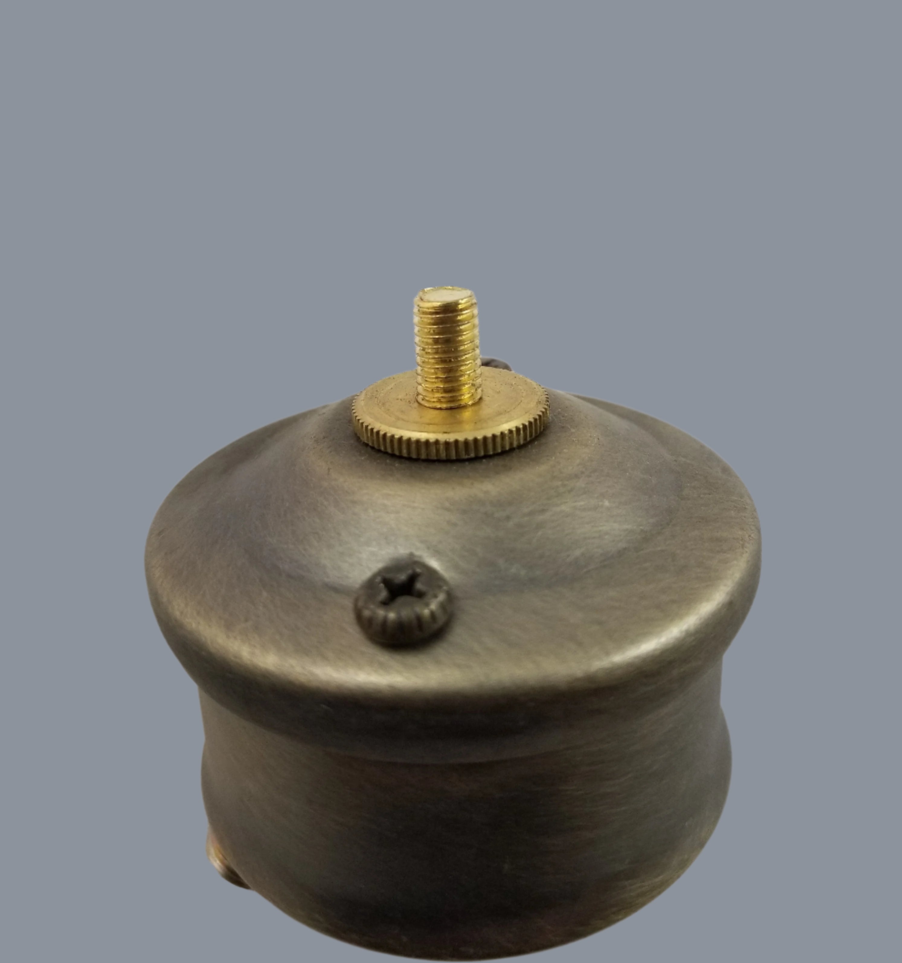 Cluster Head - Antique Brass Finish - Bottom Tapped 1/4 IP - Less Finial