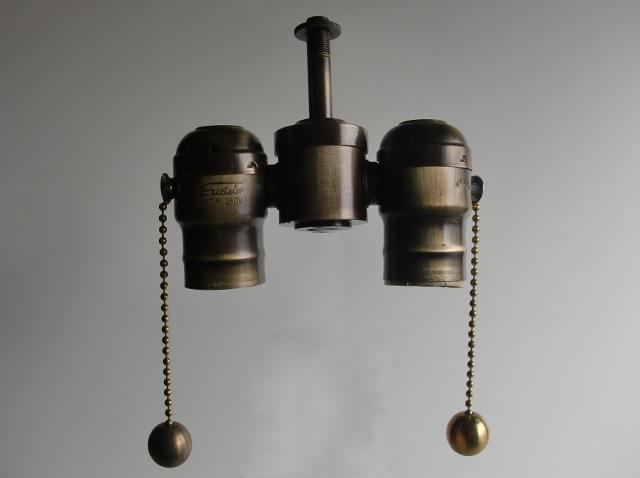 Antique Brass 2-Light Cluster Body (see more description)