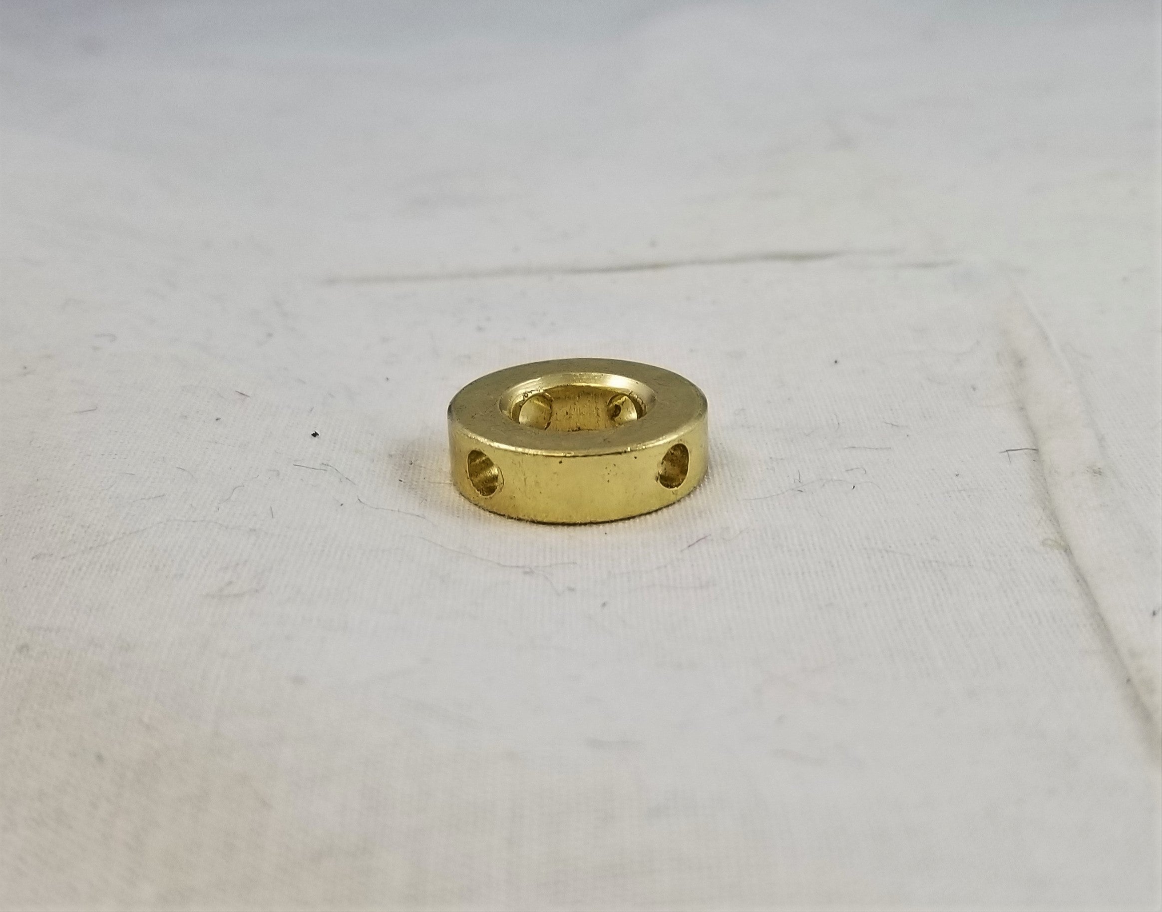 7/16" Brass Plated Washer with 4 non-threaded holes