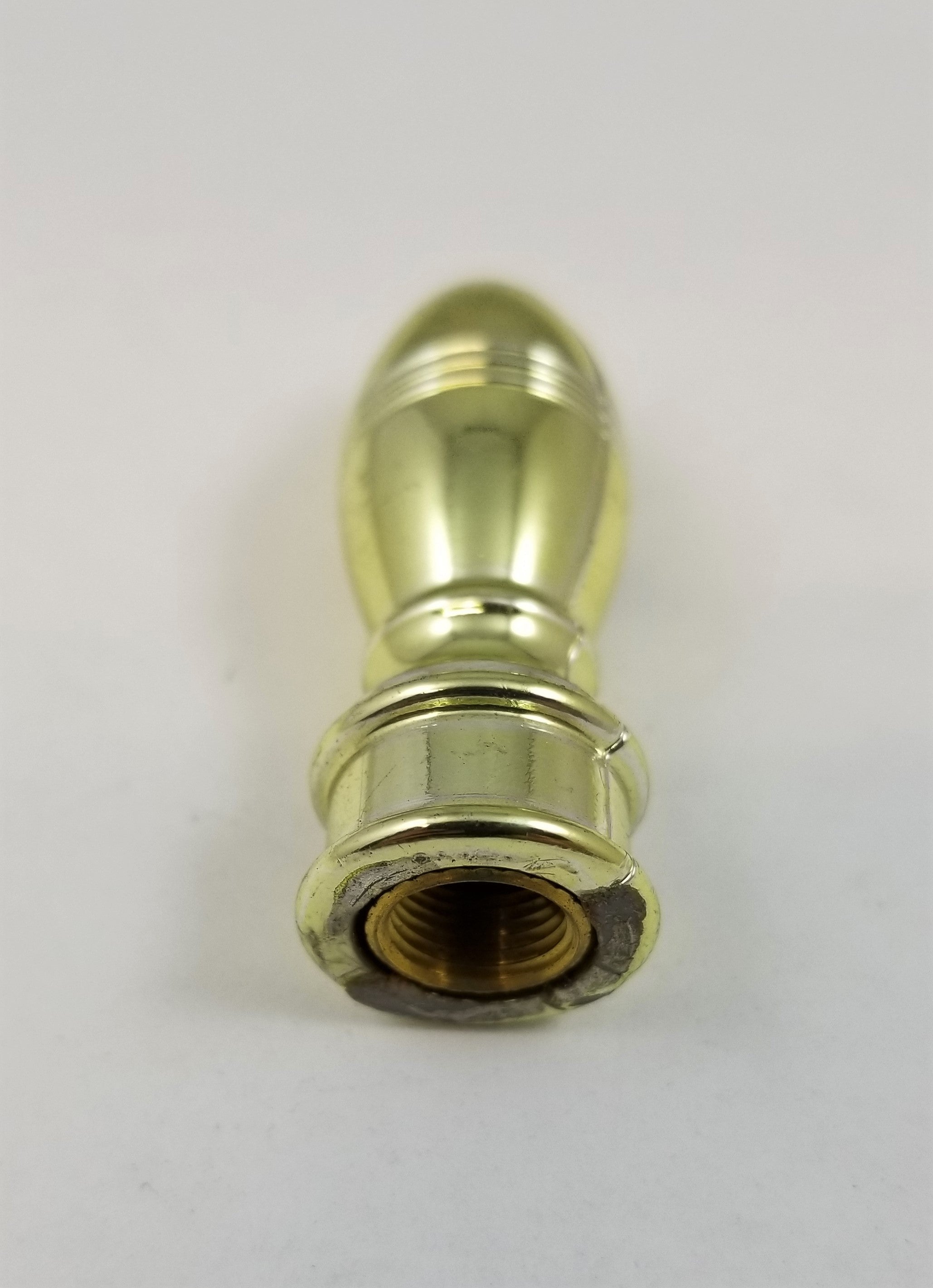 Plastic Finial in Brass- tapped 1/8 IP