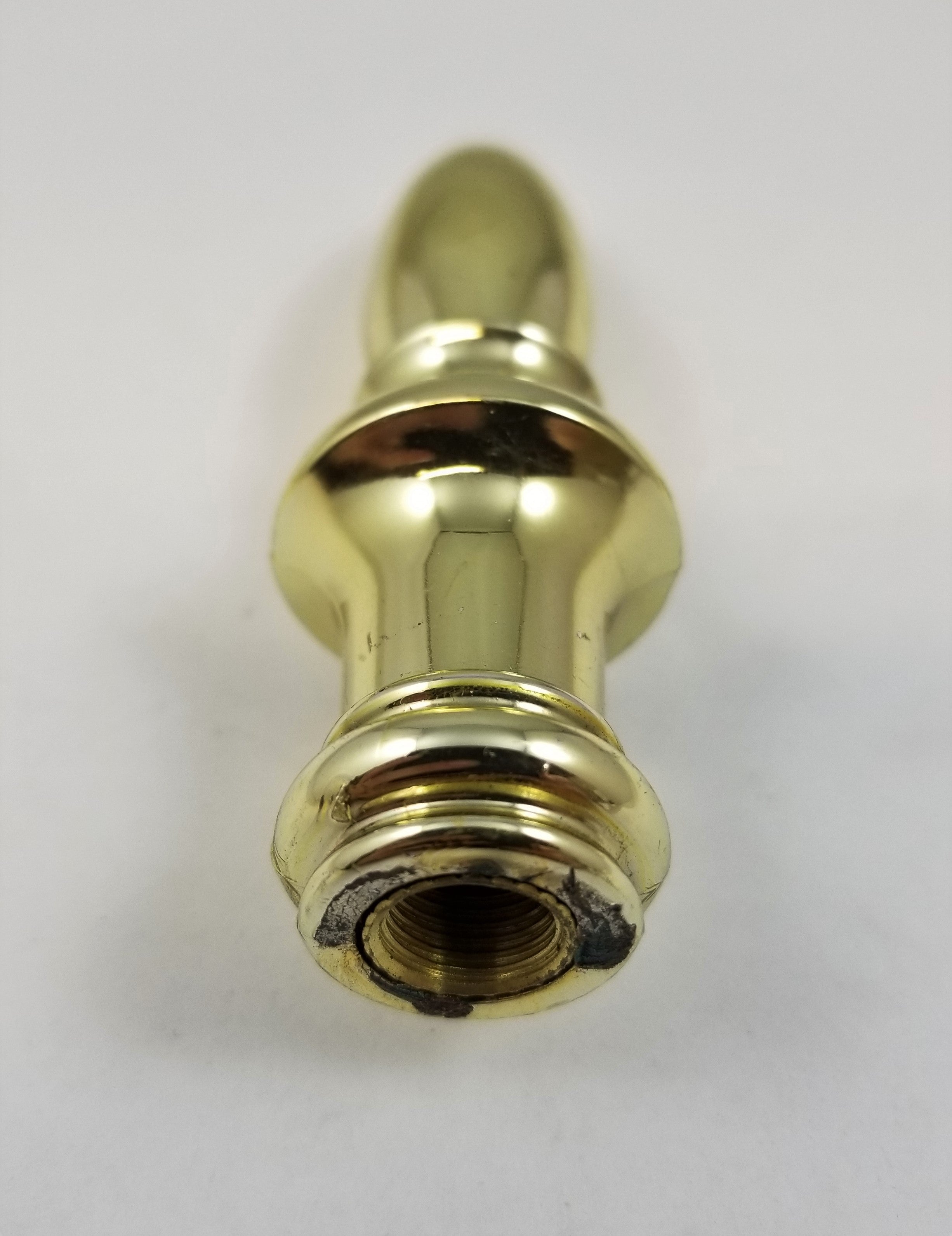 Plastic Finial in Brass - tapped 1/8 IP