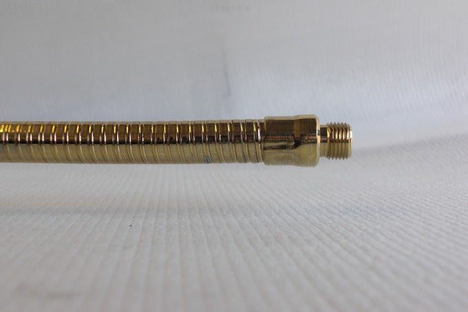 Brass Plated Steel Rod Threaded at 3/8".