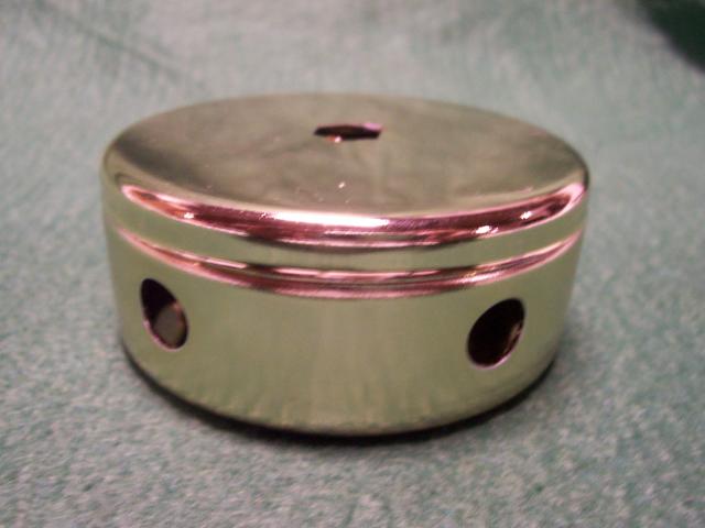 Steel Cluster Body - 2-7/8" Diameter Brite Brass Finish - 3 holes
