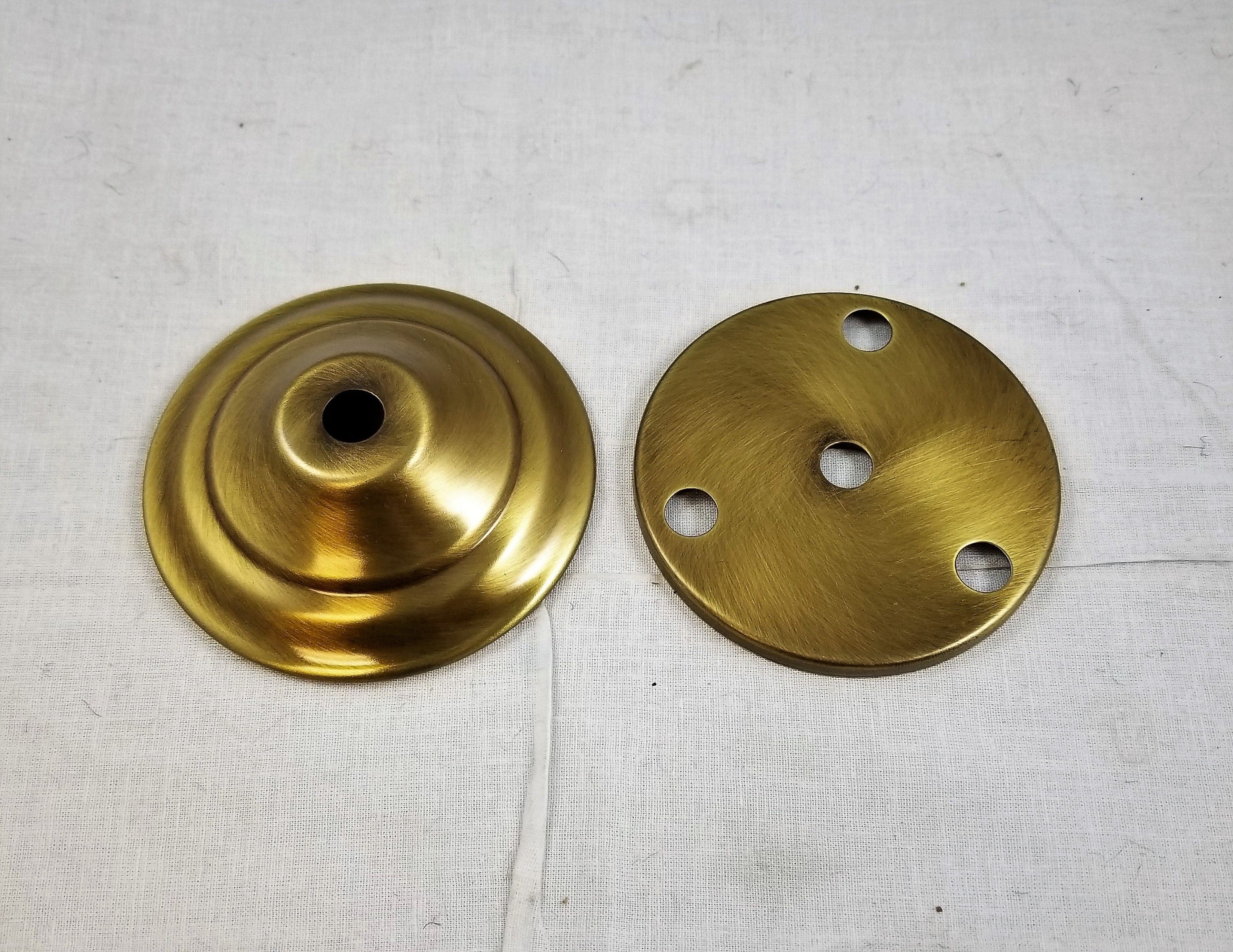 Two-Piece 3-Light Body in Antique Brass.