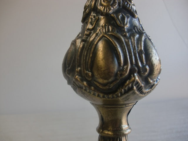 9-1/2" Antique Brass Decorative Column