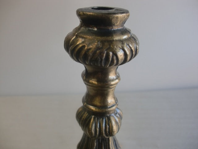 9-1/2" Antique Brass Decorative Column