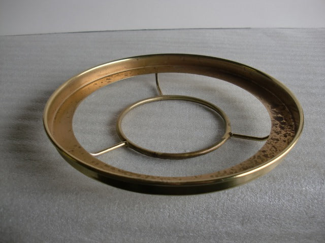 7" Brass Finish Holder with 3-1/8"center