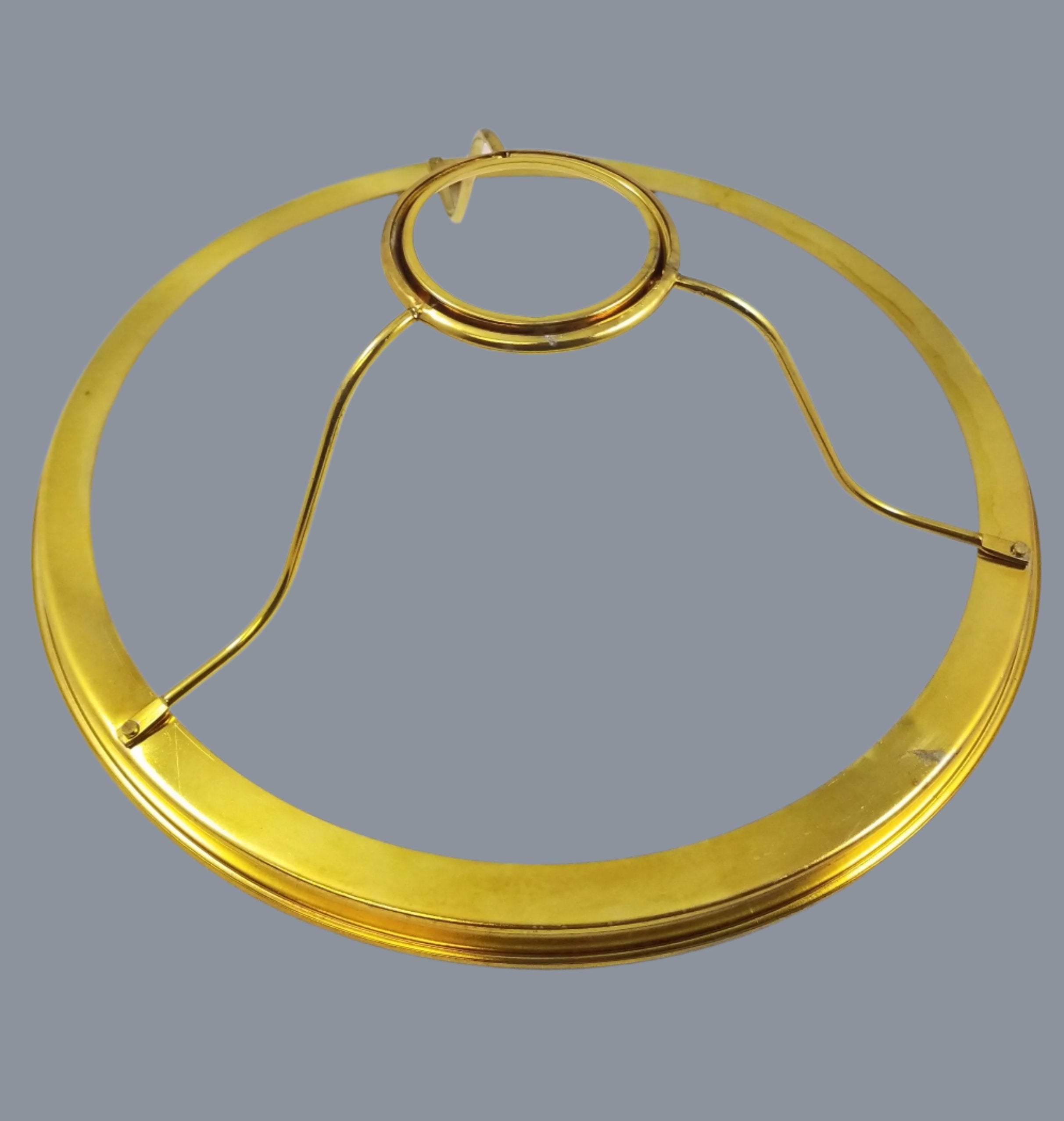 10" Brass Shade Holder w/ 2-1/8" center