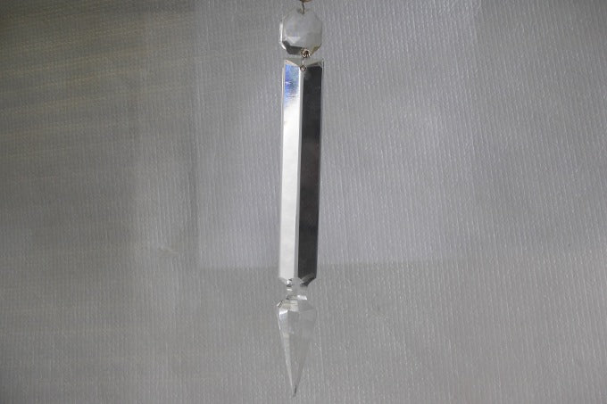 Plain Spear Prism Imported Crystal - 4"
