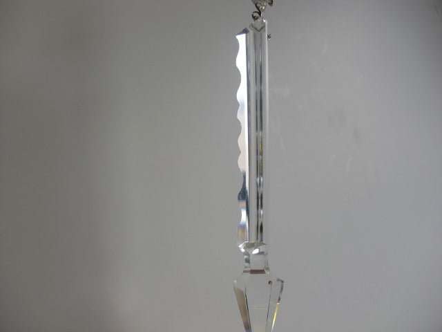Small Olive Cut Prism Imported Crystal - 3"