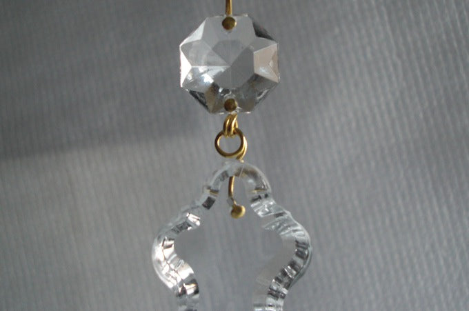 French Style Crystal Pendalogues - 2-1/2" long