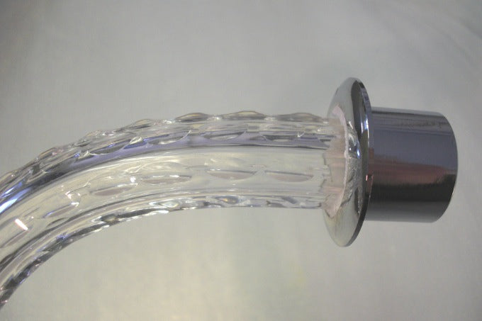 Roped Design Crystal Arm with Chrome fitting end