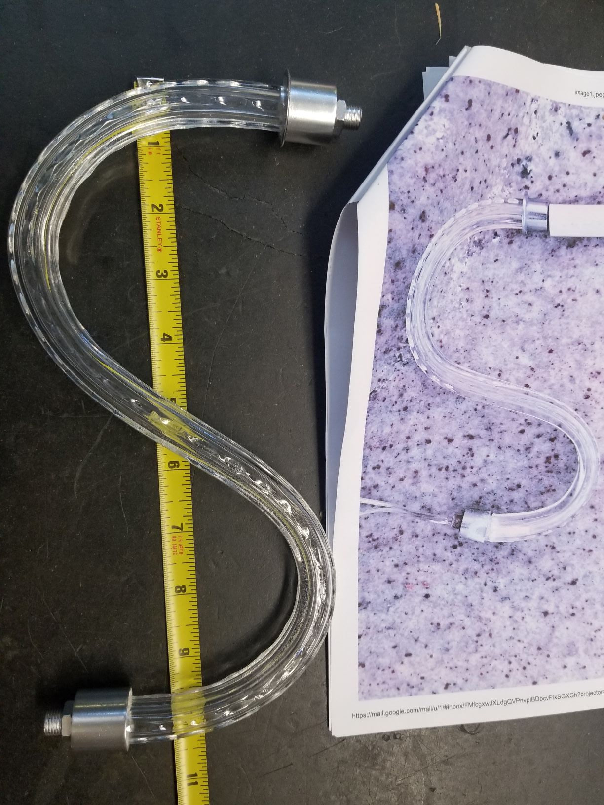 10" Cut Crystal Arms