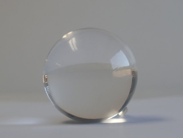 1-1/4" Decorative Clear Glass Ball