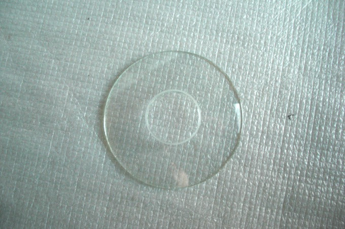 Glass Bobesche - Plain - 3-1/2" Diameter - 1" Hole **ONLY 8 LEFT**