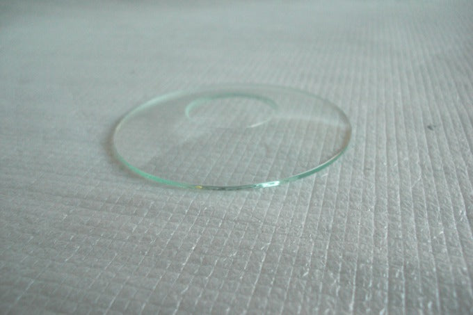 Glass Bobesche - Plain - 3-1/2" Diameter - 1" Hole **ONLY 8 LEFT**