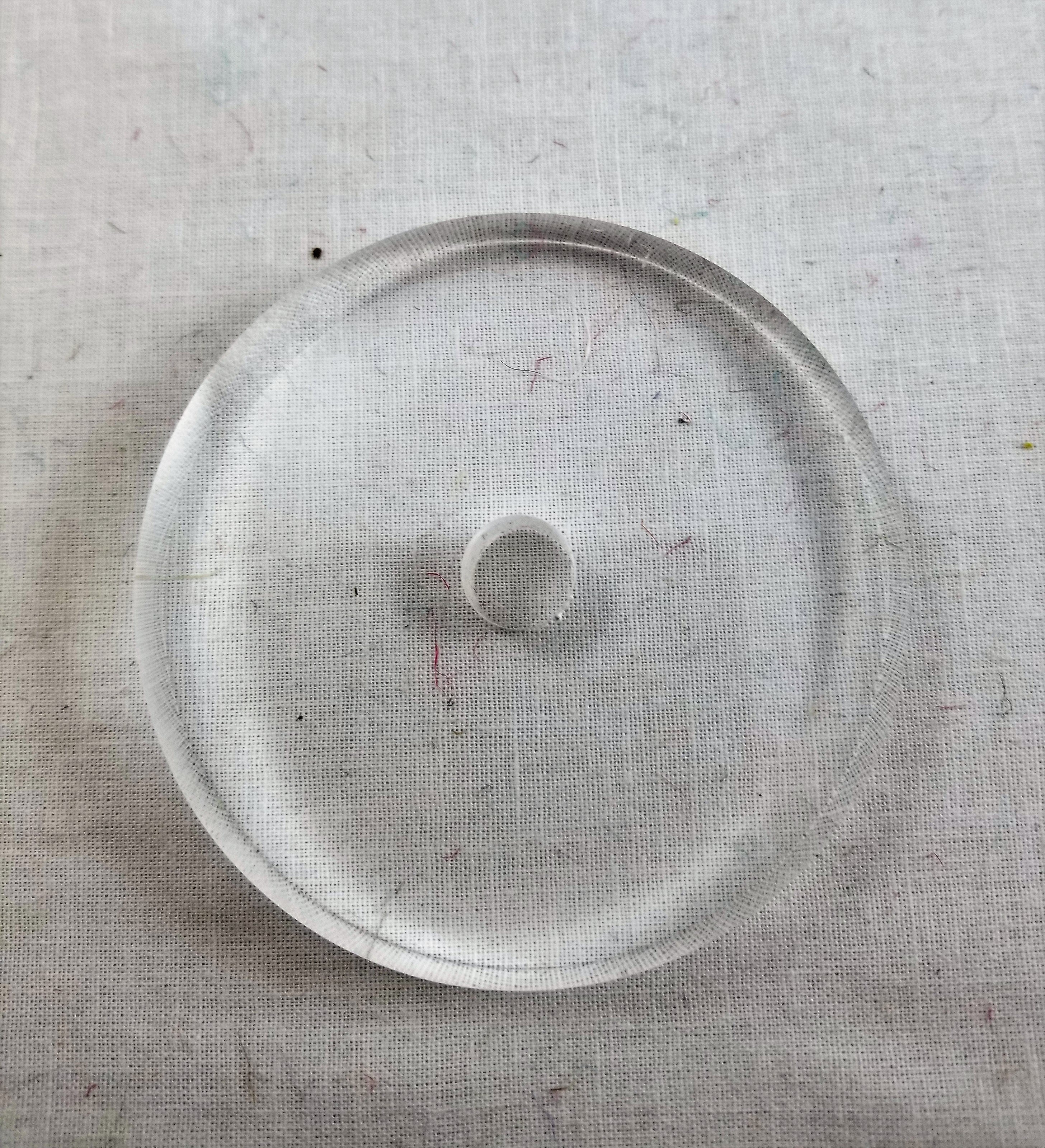 3" dia acrylic ring, ht 1/2", 7/16" hole