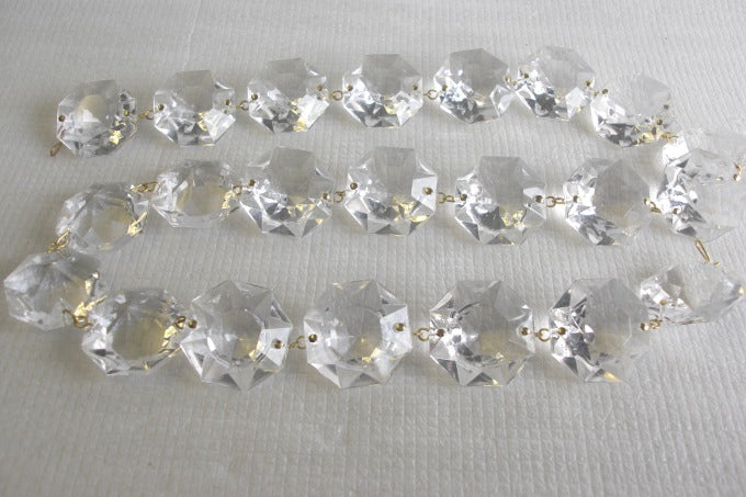 29" Large Imported Crystal Pinned Beads