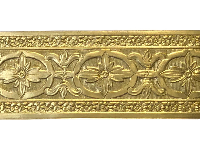 Floral Brass Banding 1 inch height.
