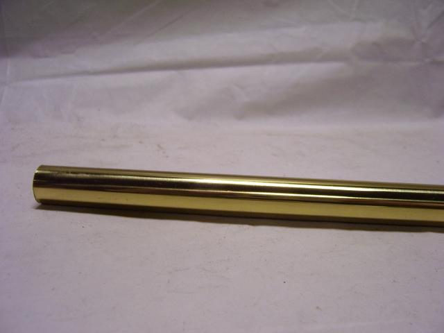 3 Foot Brass Pipe - Polished & Lacquered - 1/2" O.D. Hard Brass