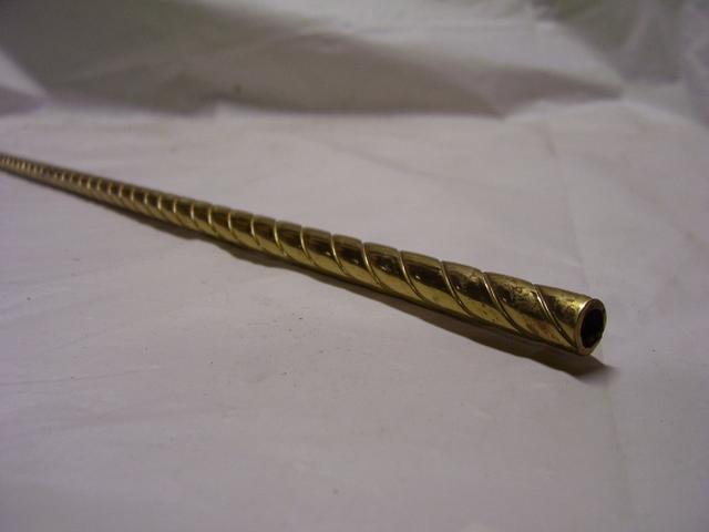 3/8" Soft Brass Rope Pipe - Brushed Brass - Sold in 3ft and 6ft