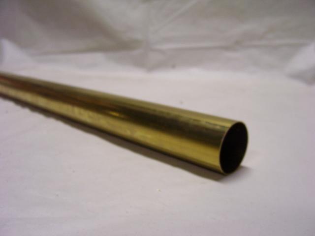 3 Foot Brass Pipe - Unfinished - 1-1/2" O.D. Brass