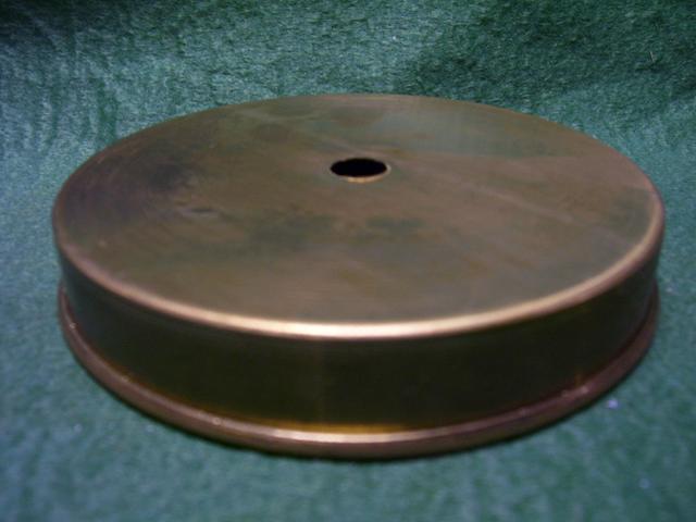 Spun Brass Bases 5/8"ht 5-1/2"dia.-unfinished