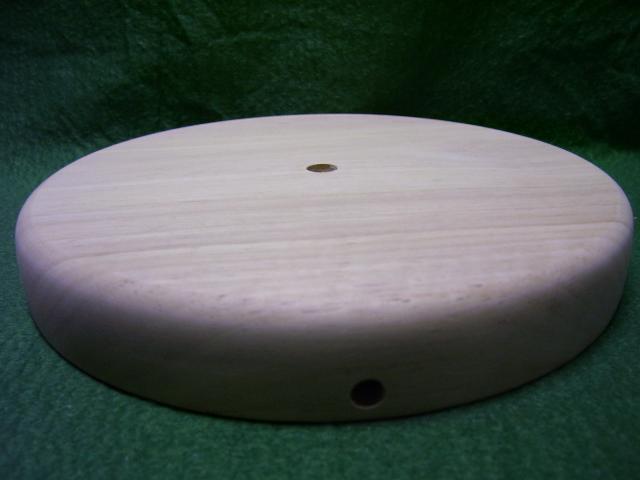 4 inch maple hardwood lamp base - Made from the finest seasoned wood, sanded smooth rounded edges