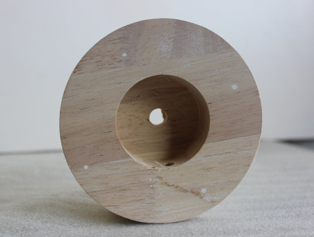 4-1/2"Round Wood Base 1-1/8"ht