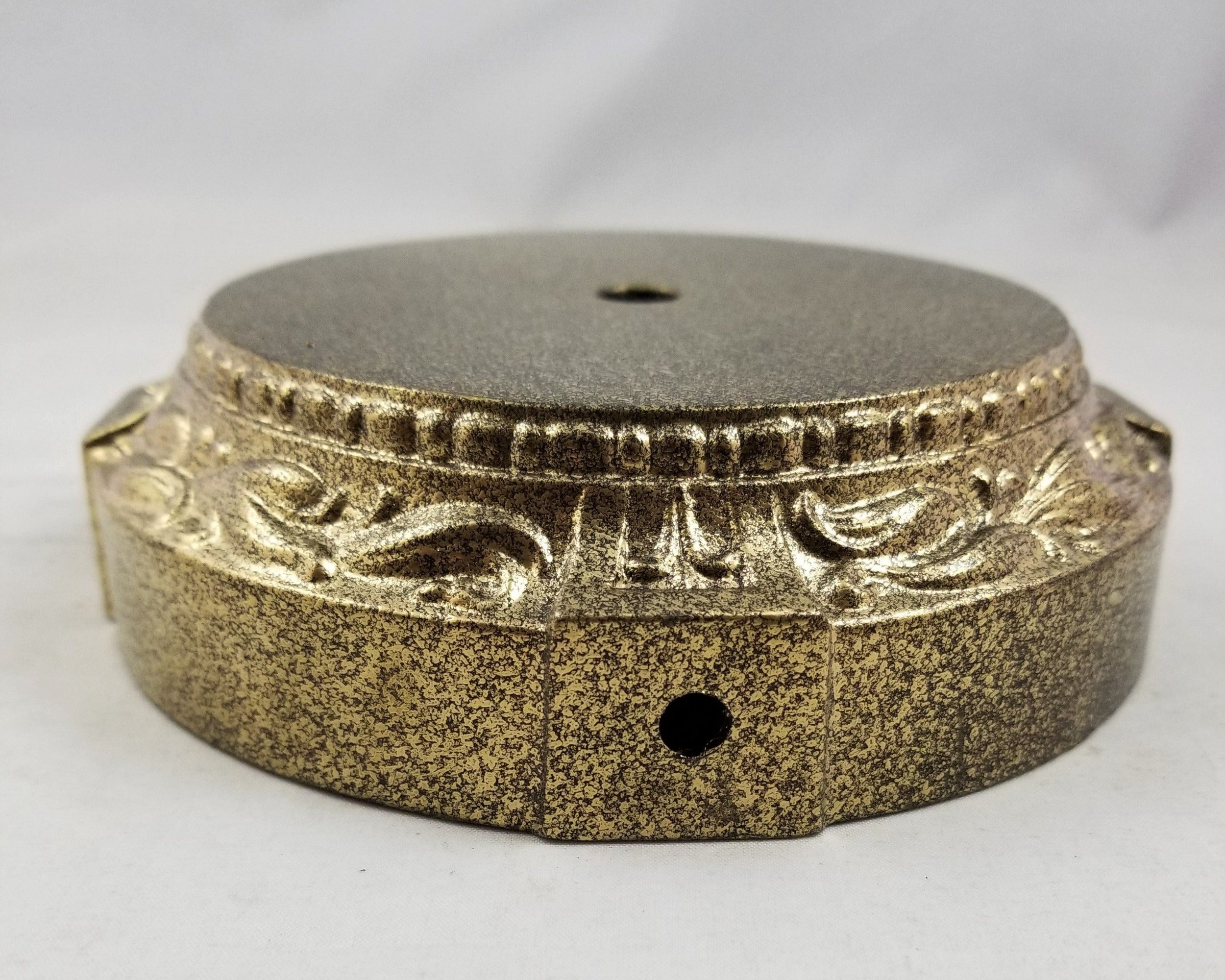 Wireway side hole metal bottom base in brass