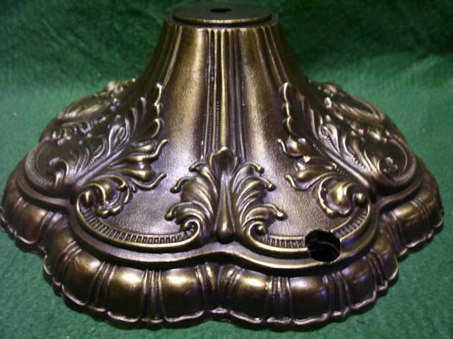 White metal base - antique brass finish